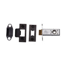 York Architectural Tubular Latch 2 1/2 Black Enamel Finish
 - YKAL2-BLK - Choice Handles