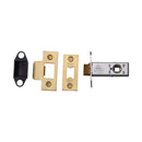 York Architectural Tubular Latch 3" Satin Brass Finish - YKAL3N-SB - Choice Handles