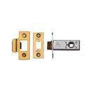 York Architectural Tubular Latch 2 1/2" Polished Brass finish - YKAL2N-PB - Choice Handles