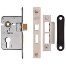 Euro Sash Lock 2 1/2 Satin Nickel &amp  Satin Chrome finish
 - YKASLE2-SN&SC - Choice Handles