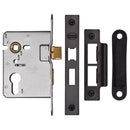 York EuroProfile Sashlock 2 1/2 Matt Black Finish
 - YKSLE2N-BLK - Choice Handles