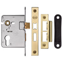 York EuroProfile Sashlock 3" Satin Brass Finish - YKSLE3N-SB - Choice Handles