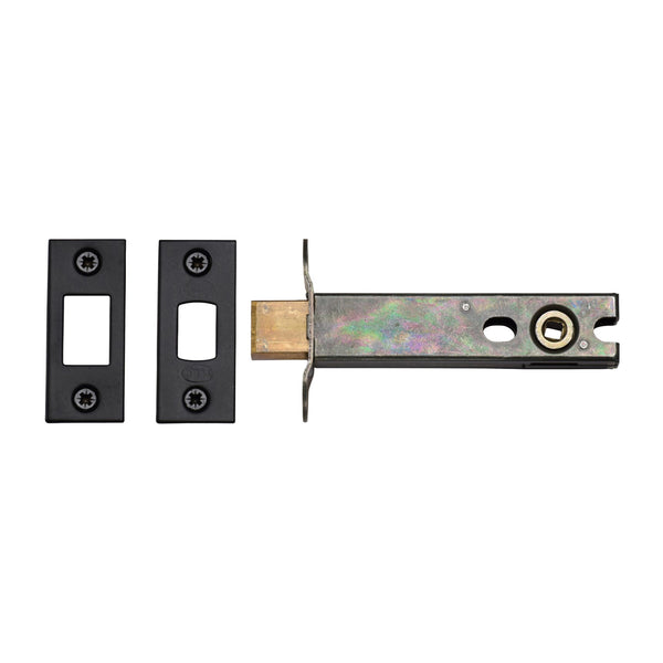 York Architectural Tubular Bathroom Deadbolt 4" Black Enamel Finish - YKBDB4N-BLK - Choice Handles
