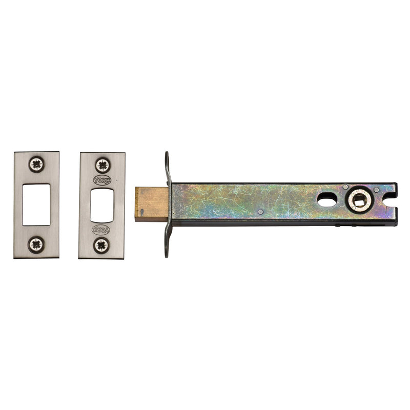 5" Tubular Bathroom Bolt  Satin Nickel - YKBDB5N-SN&SC - Choice Handles