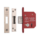 York British Standard 5 Lever Deadlock 2 1/2" Polished Chrome/Nickel Finish - YKDLBS52N-PC&PN - Choice Handles