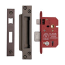 York British Standard 5 Lever Sashlock 2 1/2 Matt Bronze Finish
 - YKSLBS52N-MB - Choice Handles