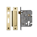 York EuroProfile Sashlock 3" Polished Brass Finish - YKSLE3N-PB