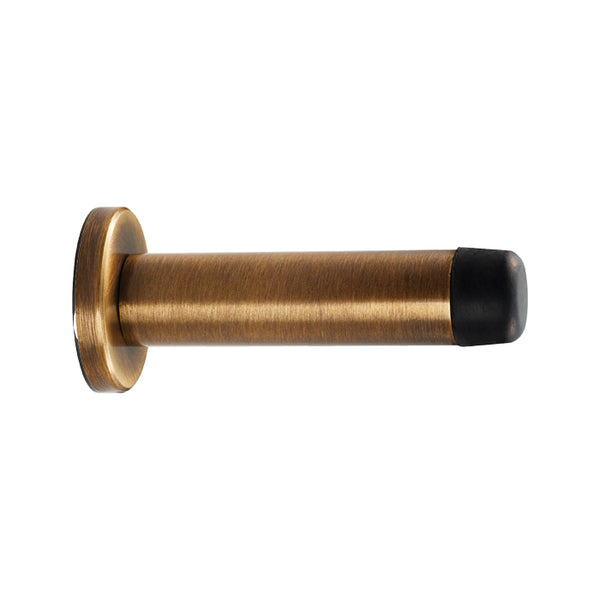 Carlisle Brass - Cylinder Pattern Door Stop - with Rose - Antique Brass - AA21AB - Choice Handles