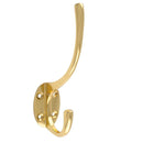Carlisle Brass - Hat and Coat Hook - Polished Brass - AA25 - Choice Handles