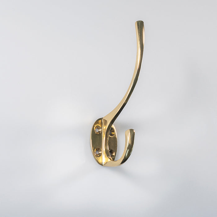 Carlisle Brass - Hat and Coat Hook - Polished Brass - AA25 - Choice Handles