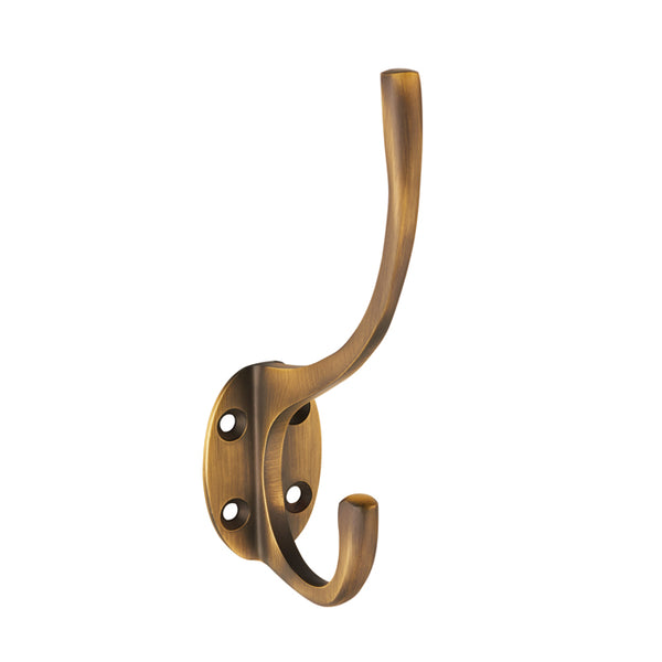 Carlisle Brass - Hat and Coat Hook - Antique Brass - AA25AB - Choice Handles