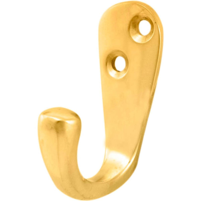 Carlisle Brass - Victorian Robe Hook - Polished Brass - AA26 - Choice Handles