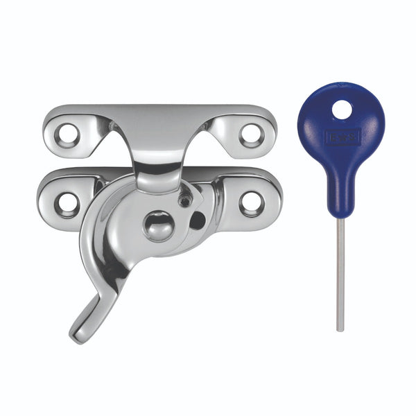 Carlisle Brass - Locking Sash Fastener (Fitch Pattern) - Polished Chrome - AA40LCKCP