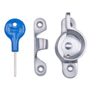 Carlisle Brass - Locking Sash Fastener (Fitch Pattern) - Satin Chrome - AA40LCKSC - Choice Handles