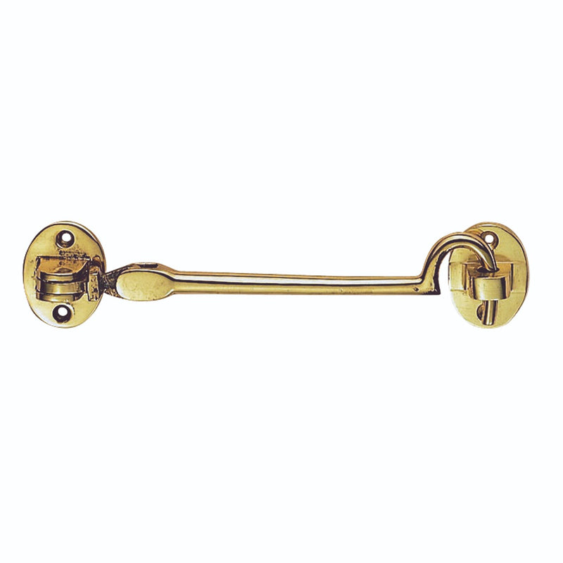 Carlisle Brass - Silent Pattern Cabin Hook 150mm - Polished Brass - AA62 - Choice Handles