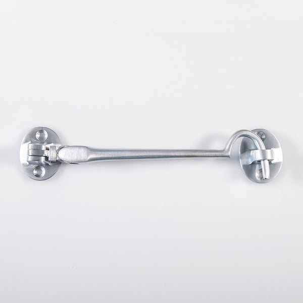 Carlisle Brass - Silent Pattern Cabin Hook 150mm - Satin Chrome - AA62SC - Choice Handles