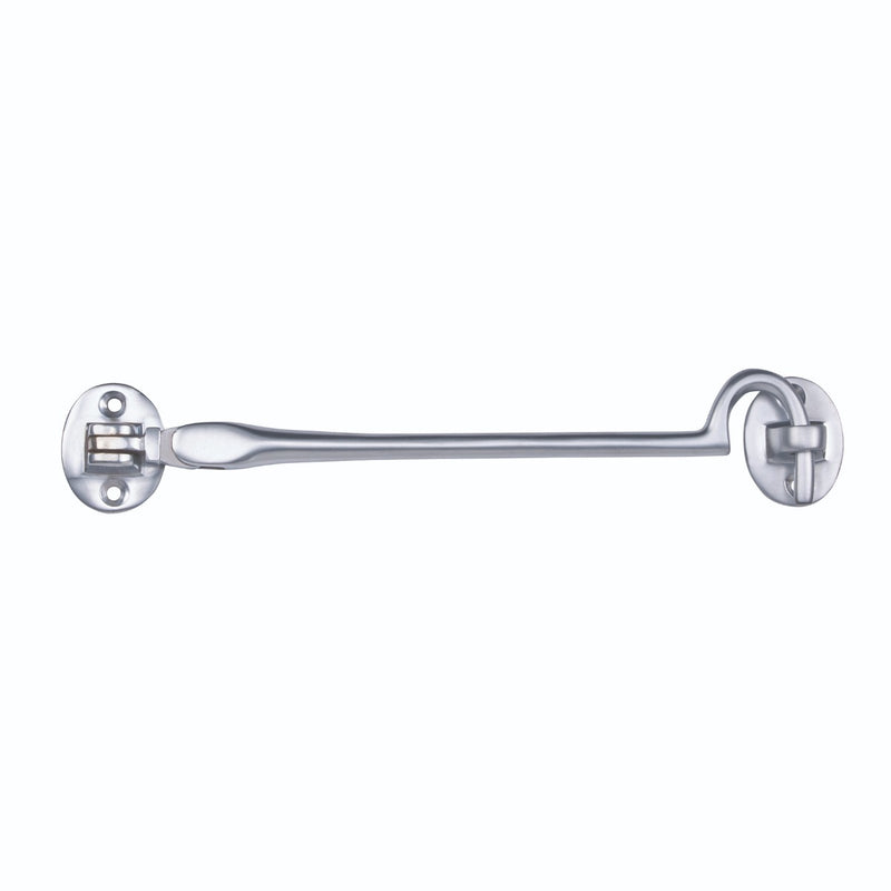 Carlisle Brass - Silent Pattern Cabin Hook 200mm - Satin Chrome - AA63SC - Choice Handles