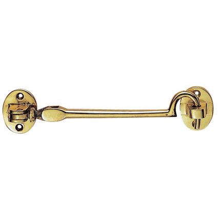 Carlisle Brass - Silent Pattern Cabin Hook 305mm - Polished Brass - AA65 - Choice Handles