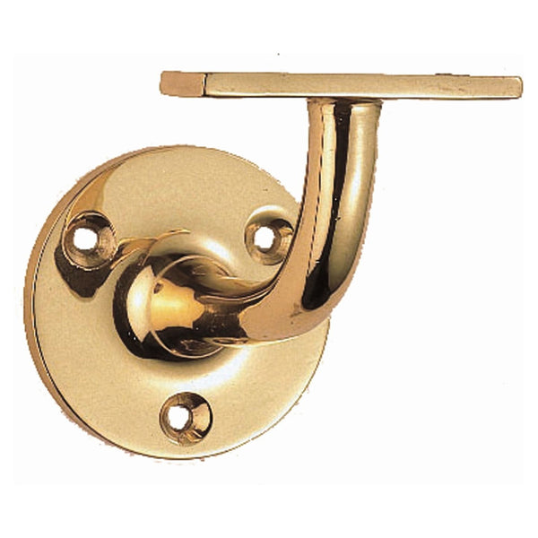 Carlisle Brass - Heavyweight Handrail Bracket 64mm - Polished Brass - AA84 - Choice Handles