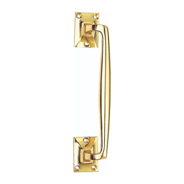 Carlisle Brass - Cranked Pull Handle 305mm - Polished Brass - AA91 - Choice Handles