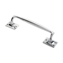 Carlisle Brass - Pub Style Pull Handle 250mm - Polished Chrome - AA92CP - Choice Handles