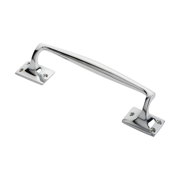 Carlisle Brass - Pub Style Pull Handle 250mm - Polished Chrome - AA92CP - Choice Handles