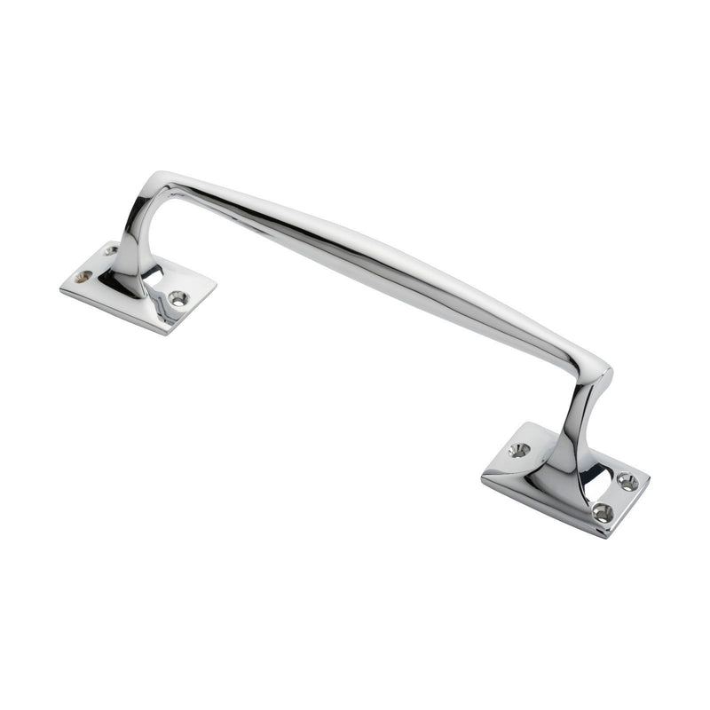 Carlisle Brass - Pub Style Pull Handle 250mm - Polished Chrome - AA92CP - Choice Handles