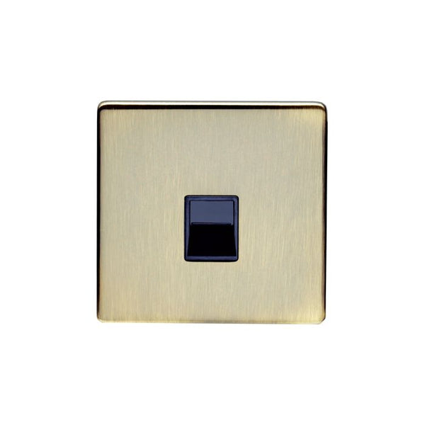 Eurolite Concealed 3mm Telephone Master - Antique Brass - AB1MB - Choice Handles