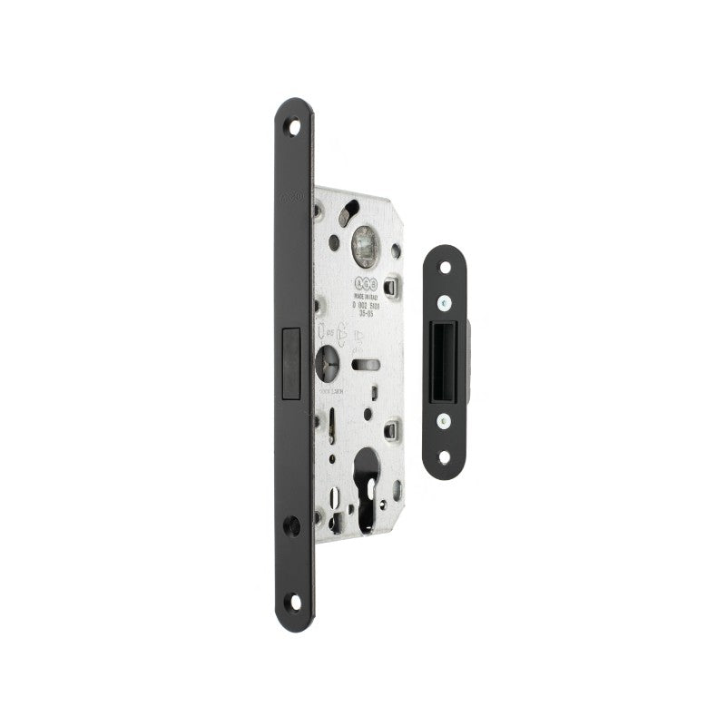 AGB Polaris 2XT Magnetic Euro Profile Sashlock 35mm backset - Matt Black - AGB2XT25EMB - Choice Handles