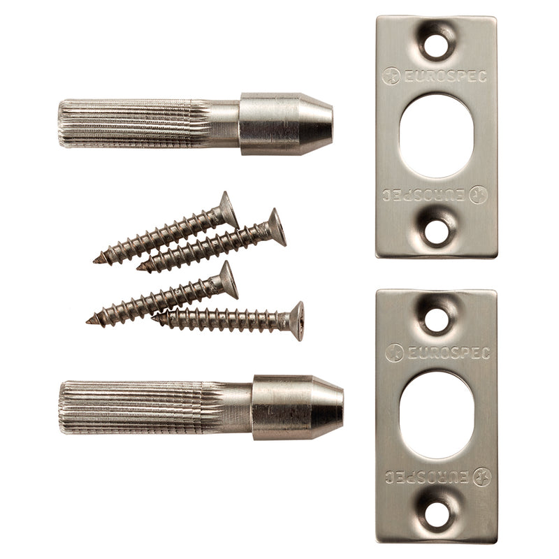 Eurospec - Security Hinge Bolt Set - Satin Stainless Steel - AHB1000SSS/G316