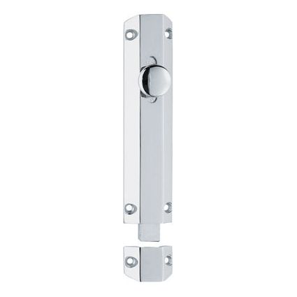 Carlisle Brass - Surface Bolt 102mm - Polished Chrome - AQ81CP - Choice Handles