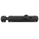 Carlisle Brass - 152 X 36mm Surface Bolt C/W Keep Flat & Angled Mortice Keeps - Matt Black - AQ82MB - Choice Handles