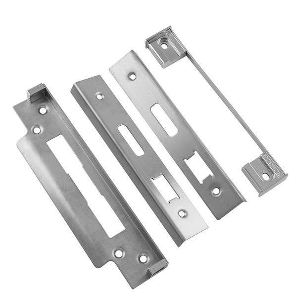Eurospec - BS Rebate Set (Sash Lock) BS Lever Lock 13mm - Satin Stainless Steel - ARB5105SSS