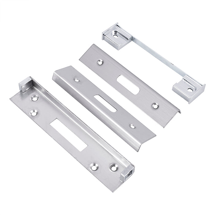 Eurospec - BS Rebate Set (DeadLock) BS Lever Lock 13mm - Satin Stainless Steel - ARB5205SSS