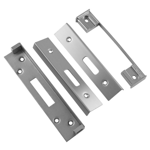 Eurospec - BS Rebate Set (Deadlock) Cylinder-Satin Stainless Steel - Satin Stainless Steel - ARB5405SSS