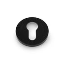 Alexander & Wilks Concealed Fix Escutcheon Euro Profile - Black - AW390BL - Choice Handles