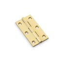 Alexander and Wilks - Heavy Pattern Solid Brass Cabinet Butt Hinge 75mm - Satin Brass - AW075-CH-SB - Choice Handles