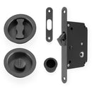 Alexander and Wilks Radius Sliding Door Lock Set - Dark Bronze Pvd - AW110RDBZPVD - Choice Handles