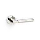 Alexander and Wilks - Hurricane Plain Lever on Round Rose - Polished Nickel PVD - AW201PNPVD - Choice Handles