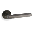 Alexander & Wilks Spitfire Alexander and Wilks Hex  Lever on Round Rose - Dark Bronze - AW224DBZ - Choice Handles