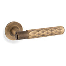 Alexander & Wilks Spitfire Lever Diamond Cut - Antique Brass - AW226AB - Choice Handles