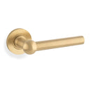 Alexander & Wilks Siskin Lever on Rose - Satin Brass PVD - AW250SBPVD - Choice Handles