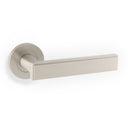 Alexander & Wilks Jesper Lever Door Handle on Rose – Satin Nickel – AW260SN