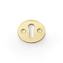 Alexander and Wilks - Victorian Standard Profile Escutcheon - Satin Brass - AW399SB - Choice Handles