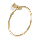 Alexander and Wilks - Brunel Diamond Knurled Towel Ring - Satin Brass PVD - AW451SBPVD - Choice Handles
