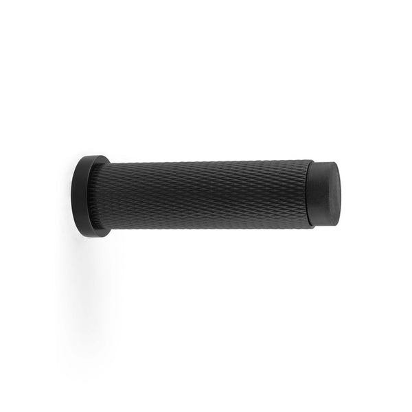 Alexander & Wilks Brunel Knurled Door Stop - Black - AW600-75-BL