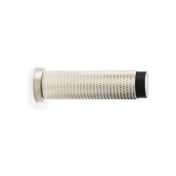 Alexander & Wilks Brunel Knurled Door Stop - Satin Nickel - AW600-75-SN