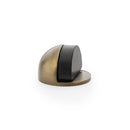 Alexander and Wilks - Shield Floor Mounted Door Stop - Antique Brass - AW631AB - Choice Handles