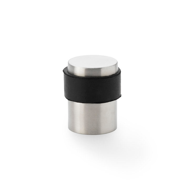 Alexander and Wilks Stainless Steel Floor Mounted Flat Top Cylinder Door Stop - AW635SSS