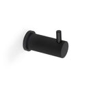 Alexander & Wilks Brunel Reeded Coat Hook On 25mm Rose - Black - AW776BL - Choice Handles